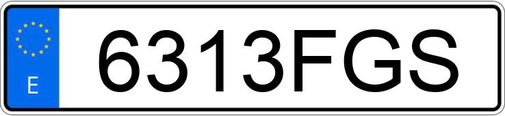 Numer rejestracyjny 6313FGS posiada MERCEDES C (203)