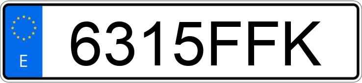 Numer rejestracyjny 6315FFK posiada BMW SERIE 3