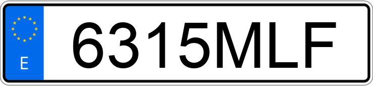 Numer rejestracyjny 6315MLF posiada TOYOTA COROLLA