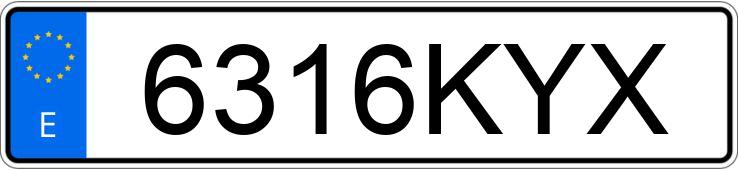 Numer rejestracyjny 6316KYX posiada PEUGEOT 3008