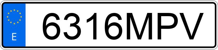 Numer rejestracyjny 6316MPV posiada AUDI A1 SPORTBACK