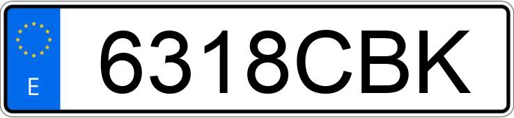 Numer rejestracyjny 6318CBK posiada MITSUBISHI FBC