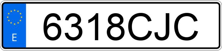 Numer rejestracyjny 6318CJC posiada VOLKSWAGEN GOLF