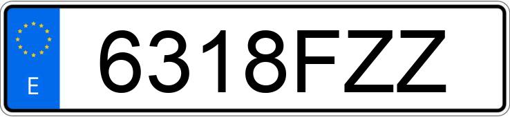 Numer rejestracyjny 6318FZZ posiada CITROEN C2