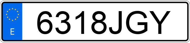 Numer rejestracyjny 6318JGY posiada RENAULT T