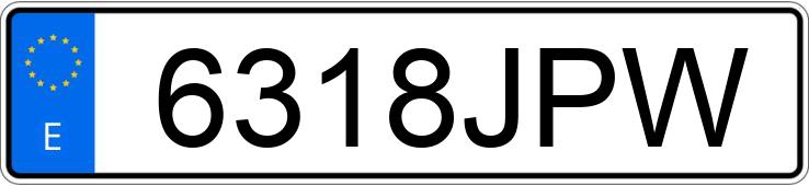 Numer rejestracyjny 6318JPW posiada OPEL KARL