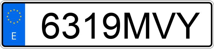 Numer rejestracyjny 6319MVY posiada TOYOTA RAV4