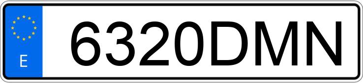 Numer rejestracyjny 6320DMN posiada SEAT IBIZA