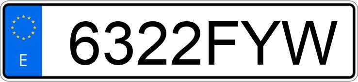 Numer rejestracyjny 6322FYW posiada PEUGEOT 307 Numer rejestracyjny 6322FYW posiada PEUGEOT 307