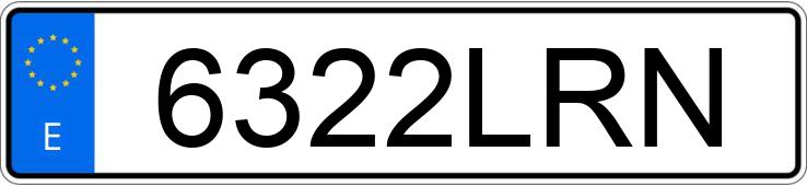 Numer rejestracyjny 6322LRN posiada BMW SERIE 1