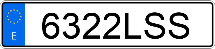 Numer rejestracyjny 6322LSS posiada PEUGEOT 307