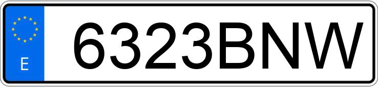 Numer rejestracyjny 6323BNW posiada VOLKSWAGEN GOLF Numer rejestracyjny 6323BNW posiada VOLKSWAGEN GOLF