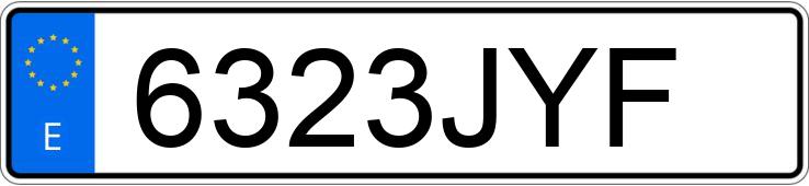 Numer rejestracyjny 6323JYF posiada VOLKSWAGEN POLO