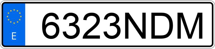 Numer rejestracyjny 6323NDM posiada BMW X5