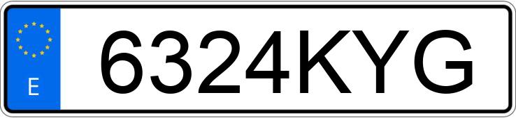 Numer rejestracyjny 6324KYG posiada SEAT IBIZA