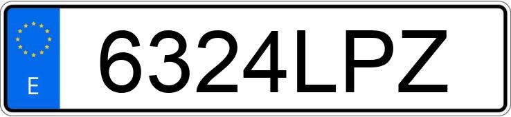 Numer rejestracyjny 6324LPZ posiada CITROEN JUMPER