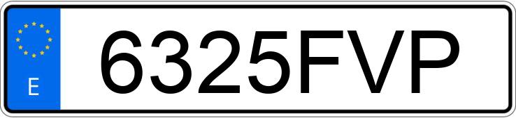 Numer rejestracyjny 6325FVP posiada BMW SERIE 3