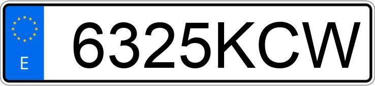 Numer rejestracyjny 6325KCW posiada KIA CARENS