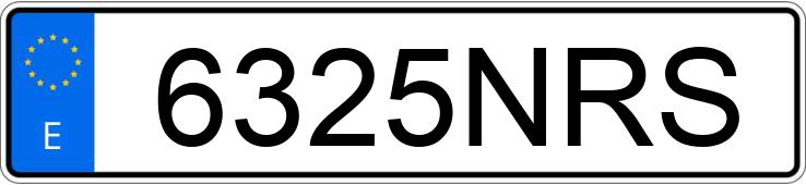 Numer rejestracyjny 6325NRS posiada MERCEDES VITO