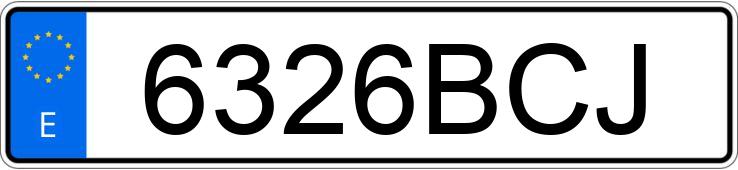 Numer rejestracyjny 6326BCJ posiada SEAT IBIZA Numer rejestracyjny 6326BCJ posiada SEAT IBIZA