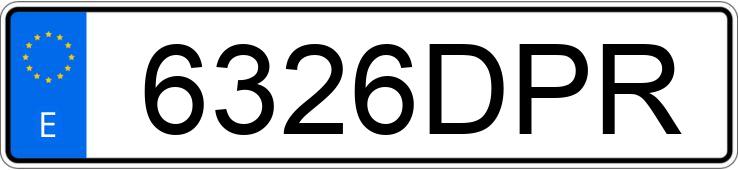 Numer rejestracyjny 6326DPR posiada TOYOTA COROLLA Numer rejestracyjny 6326DPR posiada TOYOTA COROLLA