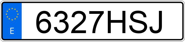 Numer rejestracyjny 6327HSJ posiada BMW SERIE 5