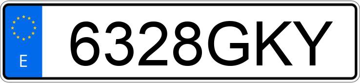 Numer rejestracyjny 6328GKY posiada NISSAN QASHQAI Numer rejestracyjny 6328GKY posiada NISSAN QASHQAI