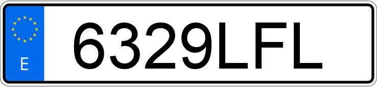 Numer rejestracyjny 6329LFL posiada AUDI A3 SPORTBACK