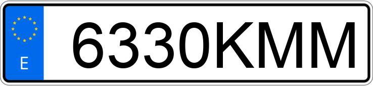 Numer rejestracyjny 6330KMM posiada PEUGEOT PARTNER