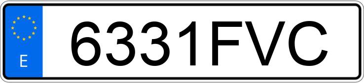 Numer rejestracyjny 6331FVC posiada RENAULT TRAFIC