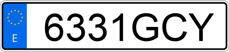 Numer rejestracyjny 6331GCY posiada BMW SERIE 3