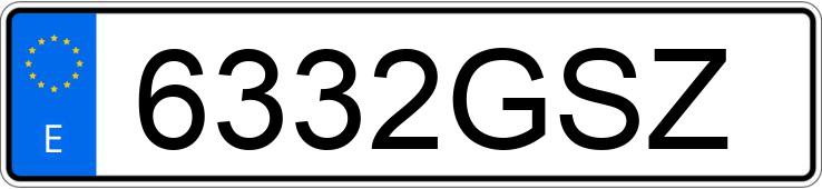 Numer rejestracyjny 6332GSZ posiada MERCEDES E (212-207)