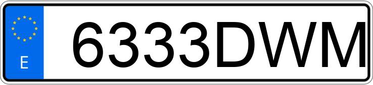 Numer rejestracyjny 6333DWM posiada BMW SERIE 3 Numer rejestracyjny 6333DWM posiada BMW SERIE 3