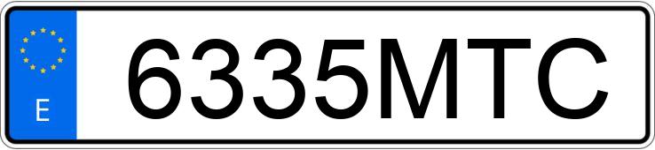 Numer rejestracyjny 6335MTC posiada FORD FOCUS