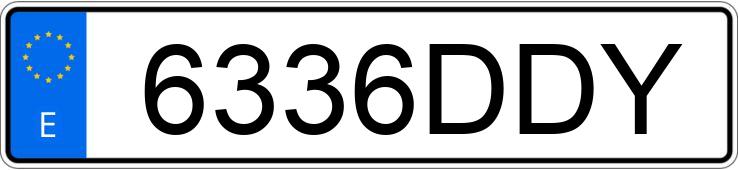 Numer rejestracyjny 6336DDY posiada FORD FUSION Numer rejestracyjny 6336DDY posiada FORD FUSION