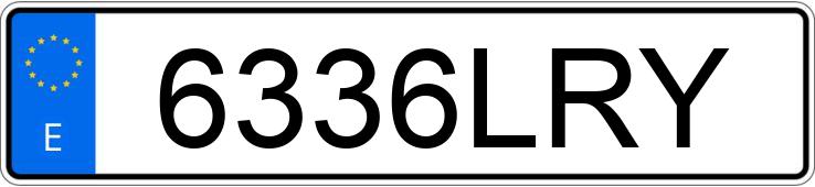 Numer rejestracyjny 6336LRY posiada DACIA DUSTER