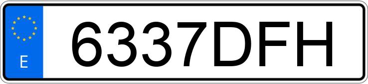 Numer rejestracyjny 6337DFH posiada CITROEN C4