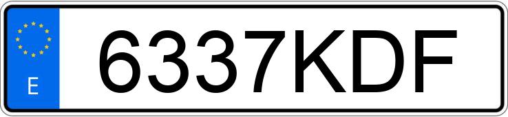 Numer rejestracyjny 6337KDF posiada MERCEDES CLA (117)
