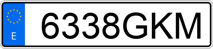 Numer rejestracyjny 6338GKM posiada JEEP GRAND CHEROKEE