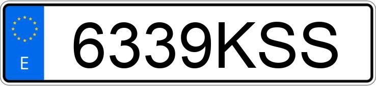 Numer rejestracyjny 6339KSS posiada VOLKSWAGEN TOURAN