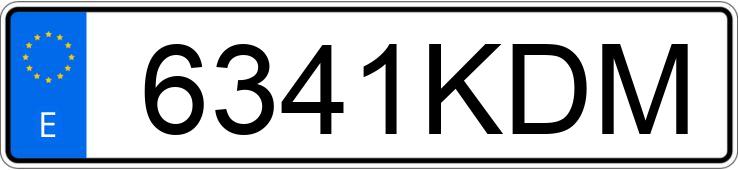 Numer rejestracyjny 6341KDM posiada AUDI A4