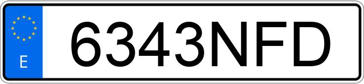 Numer rejestracyjny 6343NFD posiada NISSAN QASHQAI Numer rejestracyjny 6343NFD posiada NISSAN QASHQAI