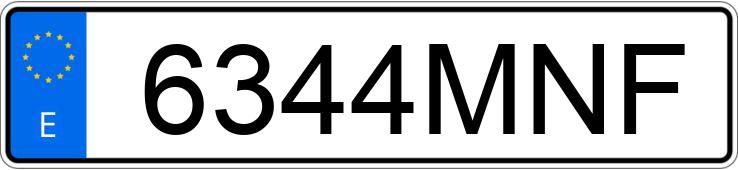 Numer rejestracyjny 6344MNF posiada JEEP GRAND CHEROKEE