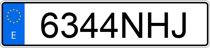 Numer rejestracyjny 6344NHJ posiada BMW SERIE 1