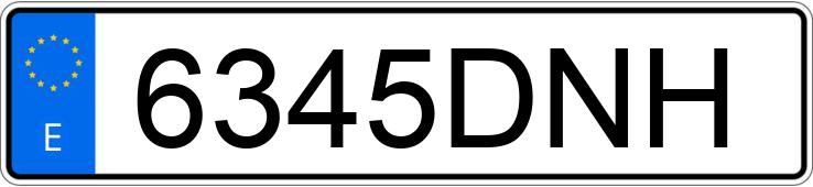 Numer rejestracyjny 6345DNH posiada OPEL VECTRA