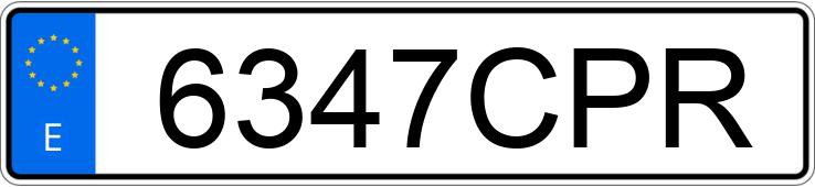 Numer rejestracyjny 6347CPR posiada SEAT IBIZA