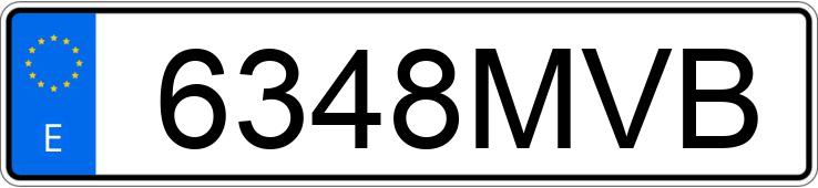 Numer rejestracyjny 6348MVB posiada MG ZS Numer rejestracyjny 6348MVB posiada MG ZS