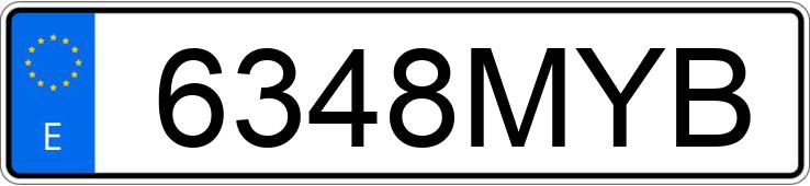 Numer rejestracyjny 6348MYB posiada HYUNDAI TUCSON