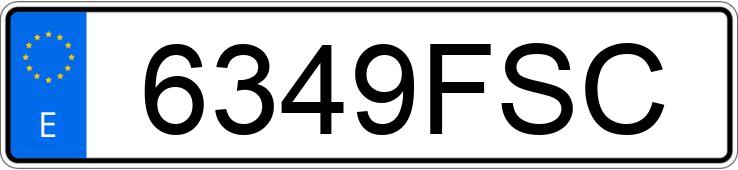 Numer rejestracyjny 6349FSC posiada FORD FUSION