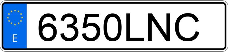 Numer rejestracyjny 6350LNC posiada VOLKSWAGEN POLO